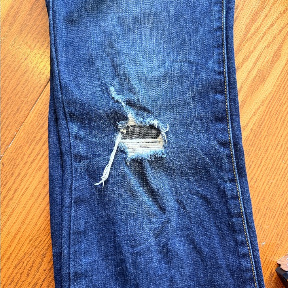 American Eagle Women's Distressed slim boot stretch Jeans - Picture 6 of 7